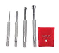 Aramox Télescopique Alésage Jauge Jeu 4Pcs, 3-13mm Full Ball | Outil de mesure de trou, construction en acier traité thermiquement, dispositif de verrouillage moleté, réparation