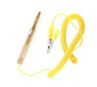 Aramox Testeur de Circuit 6V 12V 24V, Stylo Lumineux à Longue Sonde, Lampe de Test DC avec Aiguille Rétractable, Câble en Spirale pour Remorque de Voiture, Moto, Avion, Dépannage électrique