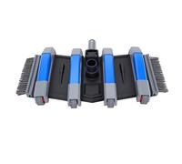 Aramox Tête d'aspirateur de Piscine, Tête de Nettoyeur de Piscine en ABS 14 Pouces avec Brosses Latérales Inférieures et Roues Pivotantes, pour Le Nettoyage de Hors Sol et Creusée