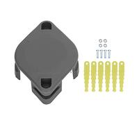 Aramox Tête de -Bordure à Lame pour Bobine de Ligne Fixe en Aluminium ABS avec 6 Lames de Rechange, Tête de à Alimentation Automatique pour 18V 24V 40V