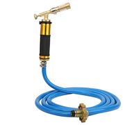 Aramox Torche avec Tuyau, 900-1000℃ Allumage Électronique | Réglage de Flamme Ajustable, Kit de Soudure et Brasage en Métal, Interface Standard pour Gaz, Corps en Métal et Caoutchouc,