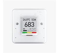 Aranet4 HOME: Moniteur de qualité de l'air intérieur sans fil pour la maison, le bureau ou l'école [CO2, température, humidité, etc.] Portable, avec batterie, écran E-Ink, application mobile