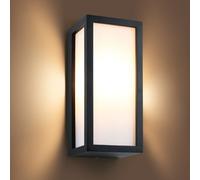 Aranzyec Appliques murales d'extérieur alimentées sur secteur, max 60 W E27 en aluminium, applique murale noire, étanchéité IP54, lampes de jardin pour porte d'entrée, terrasse, garage, porche