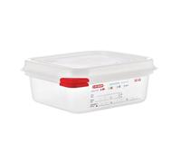 Araven 03350 Lot de 4 boîtes alimentaires en polypropylène GN avec couvercle 1,1 l 65 mm