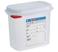 Araven 212 Lot de 4 boîtes alimentaires avec couvercle GN 1/9 1,5 l