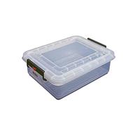 Araven 91173 Boîte de conservation avec couvercle et clips colorés 30 l 530 x 396 x 226 mm