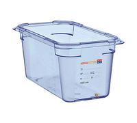 Araven GP576 Boîte de conservation alimentaire en ABS GN 1/4 Bleu 150 x 265 x 163 mm