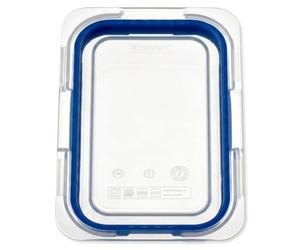 Araven GP577 Couvercle ABS GN 1/4 Bleu 265 x 163 mm