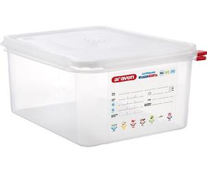 Araven Récipient Gastronorme Avec Couvercle, Polypropylène, Gn 1/2 (150 Mm)