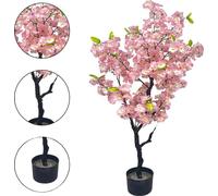 Arbre à fleurs de cerisier artificiel, apparence réaliste, facile d'entretien, 120cm