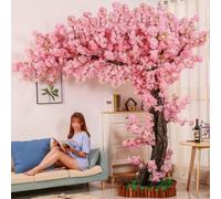Arbre à Fleurs De Cerisier Artificiel, Grande Taille,Cerisier Japonais Artificiel,Adapté Salon Mariage, DéCoration IntéRieur ExtéRieur,C,2.5x2m