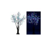 Luminea Arbre à LED, 180 cm avec 336 fleures lumineuses multicolores - IP44