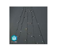 Nedis Lumières de Noël SmartLife Sapin Wi‑Fi 200 LEDs Blanc chaud à froid 20 m 5 x 4 m Android/IOS