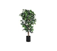 Arbre Artificiel 180 CM Grand Ficus avec Cannes pour Décoration Intérieur / Extérieur 1008 Feuilles