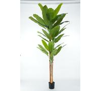 Arbre Artificiel de Banane avec Écorce Naturelle, Feuilles en PVC, Diverses Tailles, pour Intérieurs Résidentiels et Commerciaux (Chiquita 280 cm Luxe - 3 troncs)