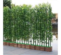 Arbre Artificiel En Bambou Pour Usage Intérieur Et Extérieur, Faux Bambou Feuilles Effet Soie, Brise-vue Végétal, Haie Artificielle, Mur Vert, Écran Décoratif, 100/150/180/200 Cm(60pcs,H1.8m/5.9ft)