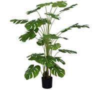 Arbre artificiel - HOMCOM - plante artificielle monstera deliciosa avec pot inclus réalisme - plastique - 180 cm - vert