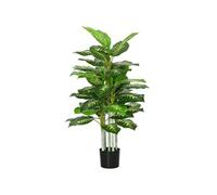 Arbre artificiel plante artificielle Calathea H. 120 cm tronc branches lichen feuilles grand réalisme pot inclus
