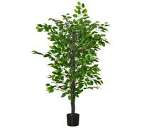Arbre Artificiel Plante Artificielle ficus H.1,35 m Tronc Branches Liane Lichen Feuilles Grand ršŠalisme Pot Inclus