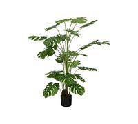 Arbre artificiel plante artificielle Monstera H. 180 cm tronc branches lichen feuilles de tortue grand réalisme pot inclus