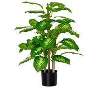 Arbre artificiel, plante synthétique pour la décoration intérieure, design sans entretien, couleur verte, dimensions : 17 x 17 x 95 cm