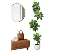 Arbre artificiel, pot décoratif, pour intérieur et extérieur, bassin blanc de +180 cm