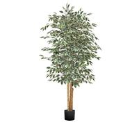 Arbre Artificiel-VEVOR-1,8 m-Plante Artificielle en PE Ficus Artificiel-Faux Arbre pour Bureau-Chambre-Décoration d'Intérieur