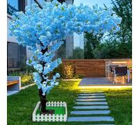 Arbre Cerisier Grand Arbre Fleur de Cerisier Artificiel Fleurs Artificielles Fait à La Main Magnifique décoration d'extérieur pour la Maison Le fête Le Mariage,03,2.3x2m