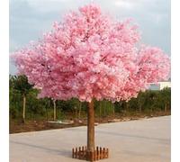 Arbre Cerisier Grand Arbre Fleur de Cerisier Artificiel Fleurs Artificielles Fait à La Main Magnifique décoration d'extérieur pour la Maison Le fête Le Mariage,05,3x3m