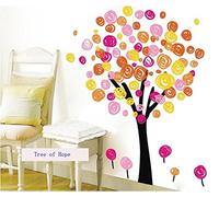 Arbre coloré Chambre de bébé Salon Autocollant mur Accueil Décor Décoration Chambre Décalcomanies mur Art Fond d'écran. Belle décoration de chambre. Papiers peints art déco.