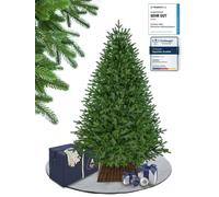 Arbre de Noël artificiel, 185 cm, branches en PE imitant le sapin, structure métallique, avec sac de rangement