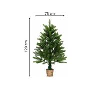 Arbre de Noël artificiel - Avec des aiguilles réalistes - 90 cm - vert -