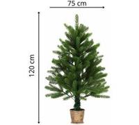 Arbre de Noël artificiel - Avec des aiguilles réalistes - 90 cm - vert -