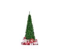 arbre de noël artificiel led 200cm avec 250 lumières sapin artificiel avec 708 branches, et support métallique pliable