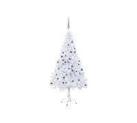 Arbre de Noël Artificiel Pré-éclairé/Boules, Sapin de Noël avec LED, Décoration de Vacances, Ornement de Fête Intérieur Extérieur, 120 cm 230