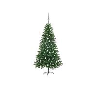 vidaXL Arbre de Noël pré-éclairé et boules 150 cm - Vert