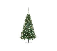 VIDAXL Arbre de No?l artificiel avec LED et boules 180 cm Vert