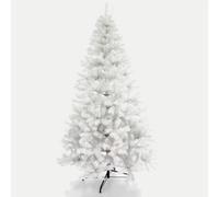 Arbre de Noël Blanc, Arbre de Noël enneigé, lumières de Noël en Option, décoration d'arbre de Noël à Votre goût, Arbre de Noël