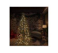 vidaXL Arbre de Noël cône 160 LED d'intérieur/d'extérieur 78x120 cm