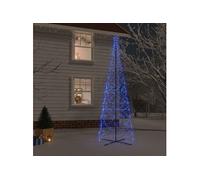 Arbre de Noël Cône Ornement de Fête Décoration de Vacances Sapin de Noël de Jardin Extérieur Arrière-cour 1400 LED Bleues 160x500 cm 343511