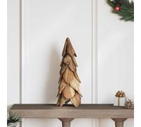 Arbre de Noël de style élégant avec support Marron 50 cm Bois massif Teck DE6489198