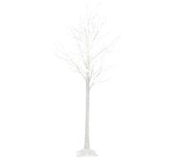 Arbre de Noël Décoré LED 190cm pour Intérieur et Éxtérieur en Métal Blanc Lappi