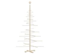 Arbre de Noël en bois pour décoration 180 cm bois massif de pin