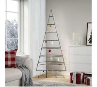 Arbre de Noël en métal - 180 cm - Décoration moderne - Construction robuste - Peu encombrant