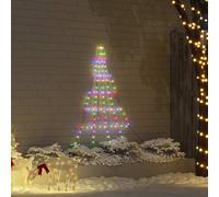 Arbre de Noël LED avec piquets au sol métal Lumières vacances USB vidaXL vidaXL