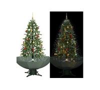 vidaXL Arbre de Noël Neigeux avec Base de Parapluie Sapin de Noël Artificiel Arbre Décoration de Noël Salon Salle de Séjour 284335