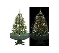VIDAXL Arbre de Noël neigeux avec base de parapluie Vert 140 cm