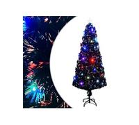 Arbre de Noël Pré-éclairé avec Support, Sapin de Noël avec LED, Décoration de Vacances, Ornement de Fête Intérieur Extérieur, 240 cm Fibre Optique