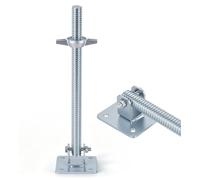 Arbre de support pivotant, 460 mm, diamètre 30 mm, base de 12 x 12 cm, plaque de fixation à filetage réglable