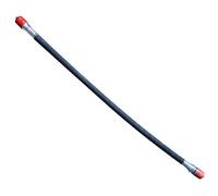 Arbre de transmission flexible pour débroussailleuse à dos - 35" - Avec extrémités de 29 mm - Construction robuste en métal et caoutchouc - Pour tondeuse à gazon et débroussailleuse - Noir/rouge
